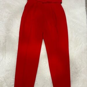 Zara Vibrant Red Women's Trousers